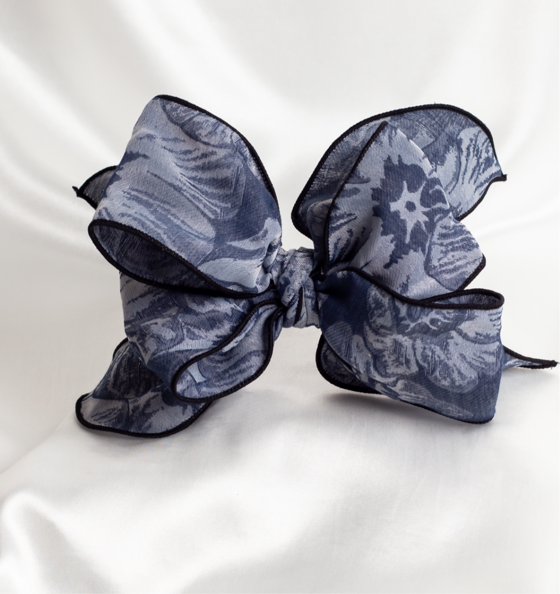 Floral Denim Look Beau Wired Headbands