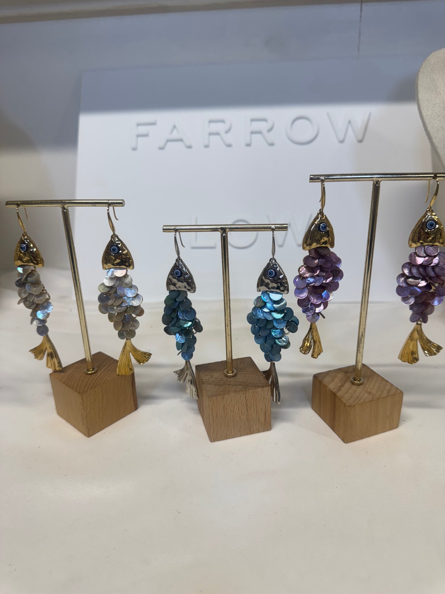 Shimeray Shimmering Fishes Drop Earrings