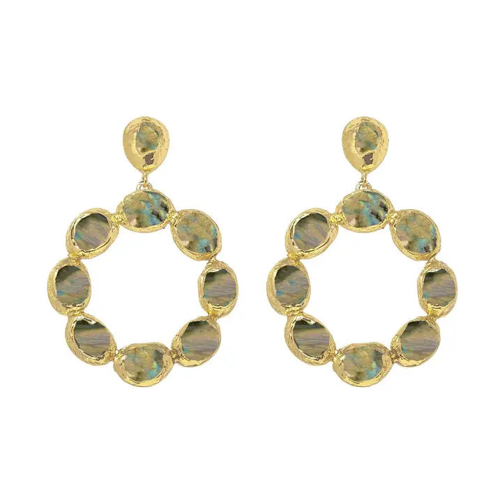 Asiana Wanda Pearl & Gold Earrings