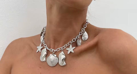 Tidal Chain Choker Necklaces In Gold & Silver