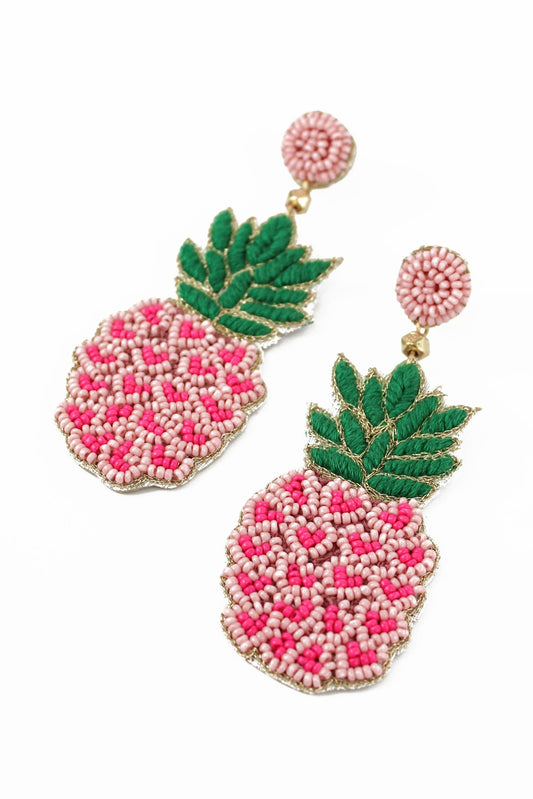 Penelope Pineapple Earrings In Gold