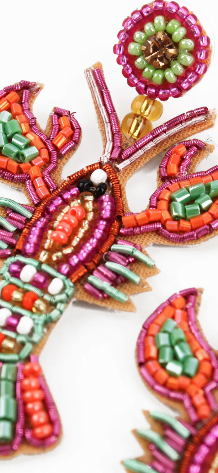 Rainbow Lobster Earrings