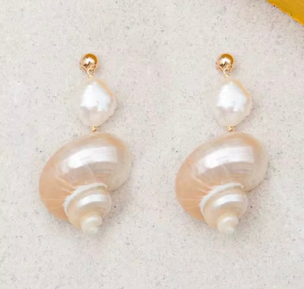 Estelle Shell Drop Earrings