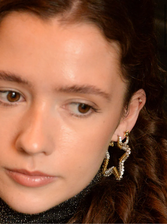 Mega Star Hoop Earrings