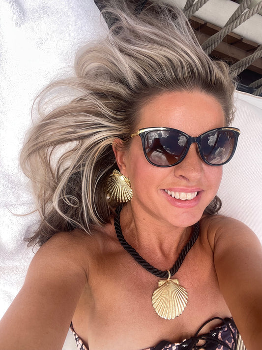 Fanned Shell Rope Choker Sets In 3 Colours - GIRLS25