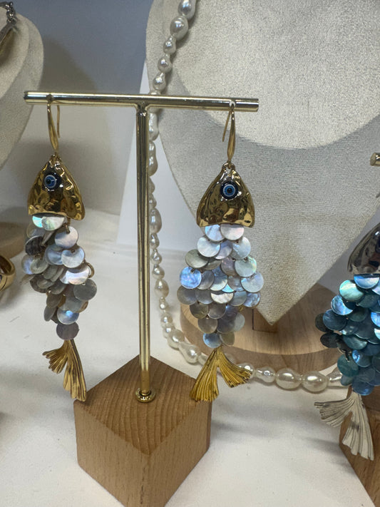 Shimeray Shimmering Fishes Drop Earrings