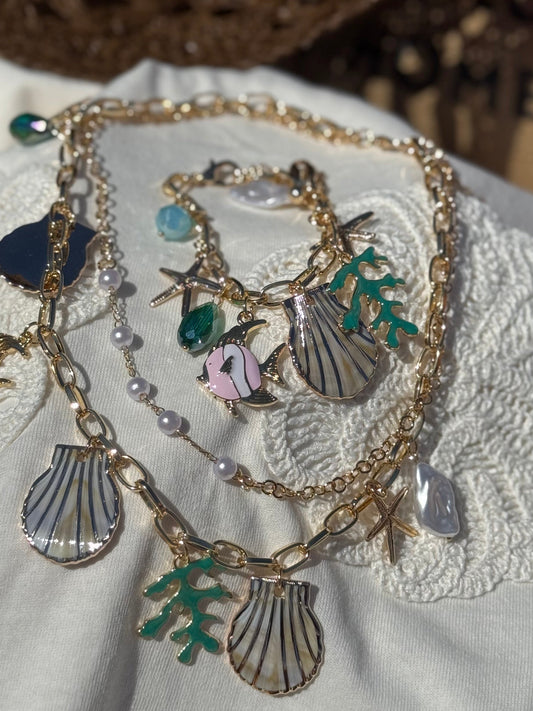 Tropical Treasures Island Necklace & Bracelet Set