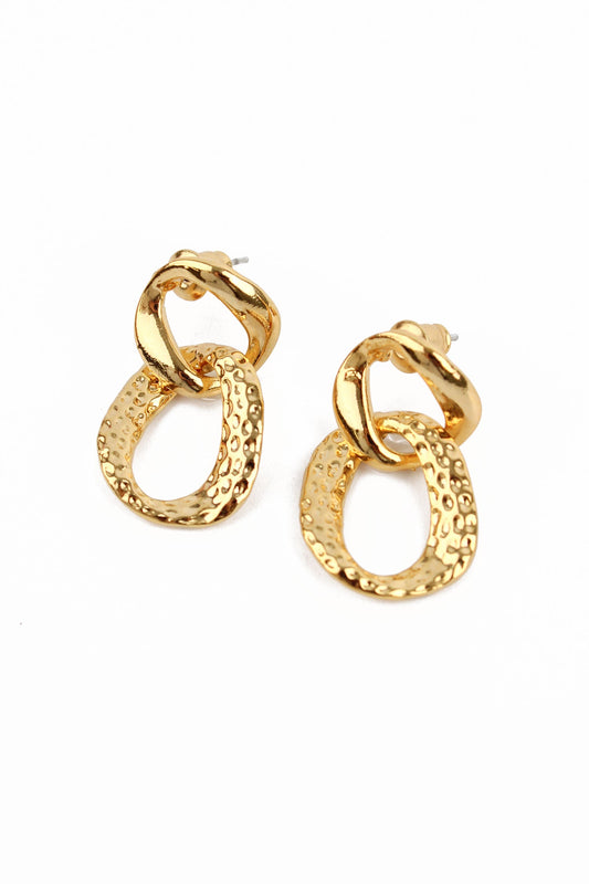 Double Chain Drop Earrings
