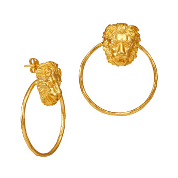 Lion Hoop Earrings - Vienna Collection