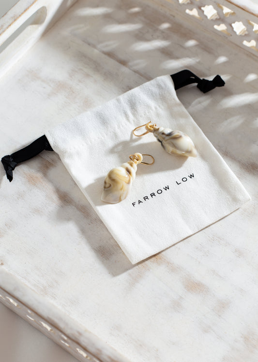 Island 🏝️ Girl - Ocean Bliss Rope Choker and Conch Earring Set - GIRLS25