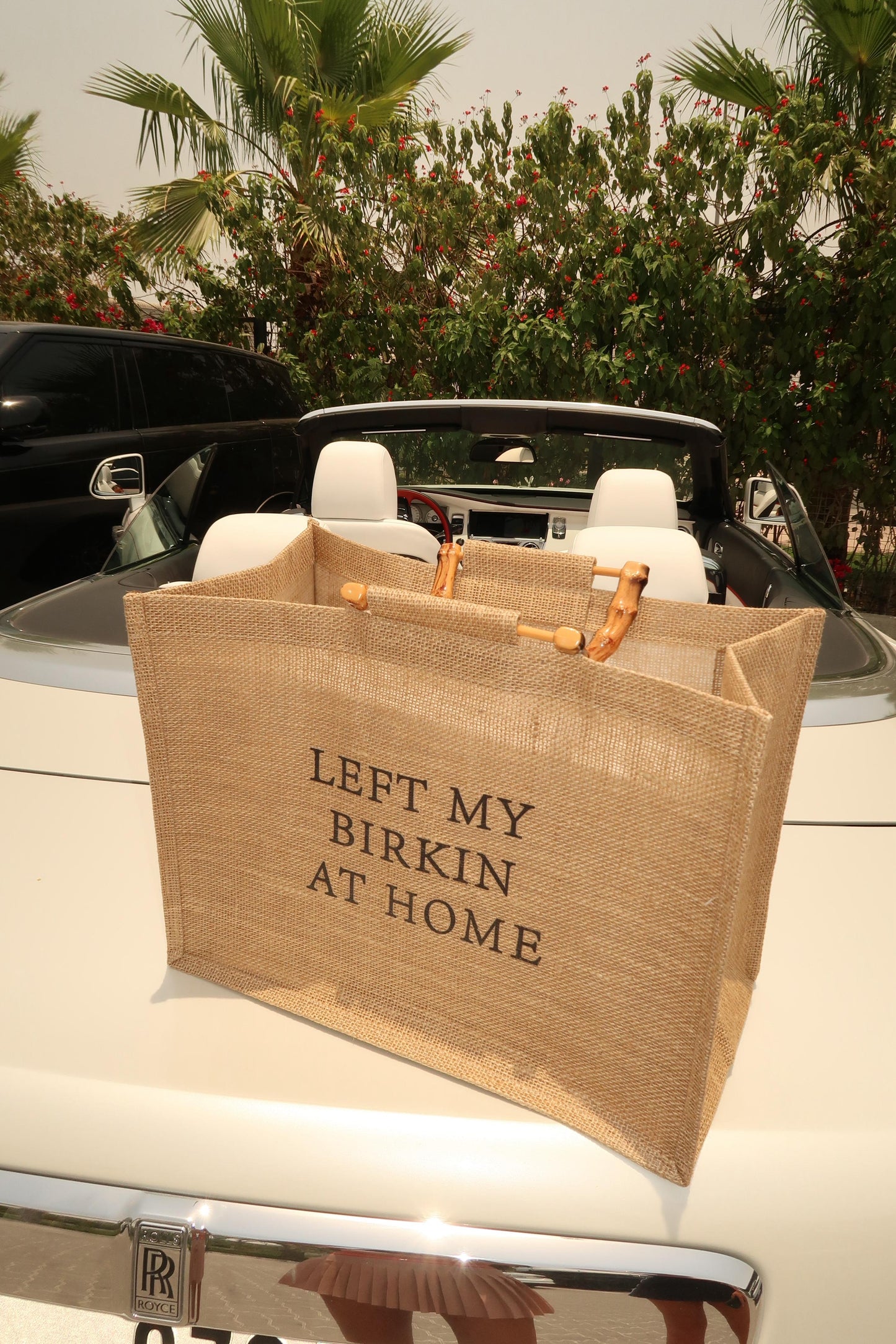 Birkin Lovers - Canvas Tote Bag with Bamboo Handles