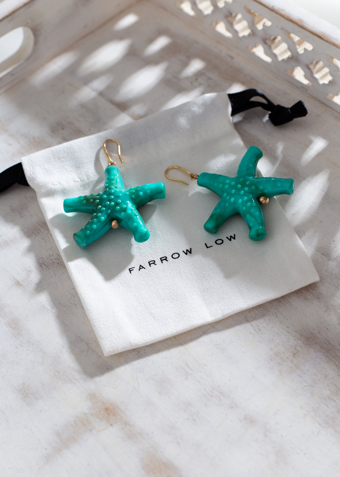 Island 🏝️ Girl Shell & Pearl Rope & Starfish Earrings Set Orange