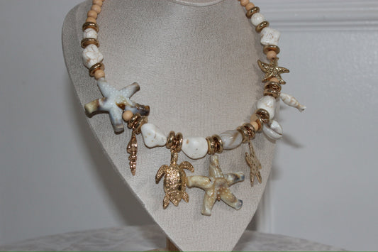 Ocean Muse Charm Choker Necklace