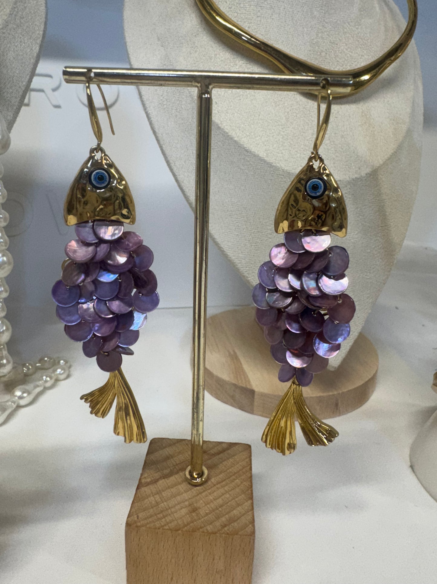 Shimeray Shimmering Fishes Drop Earrings