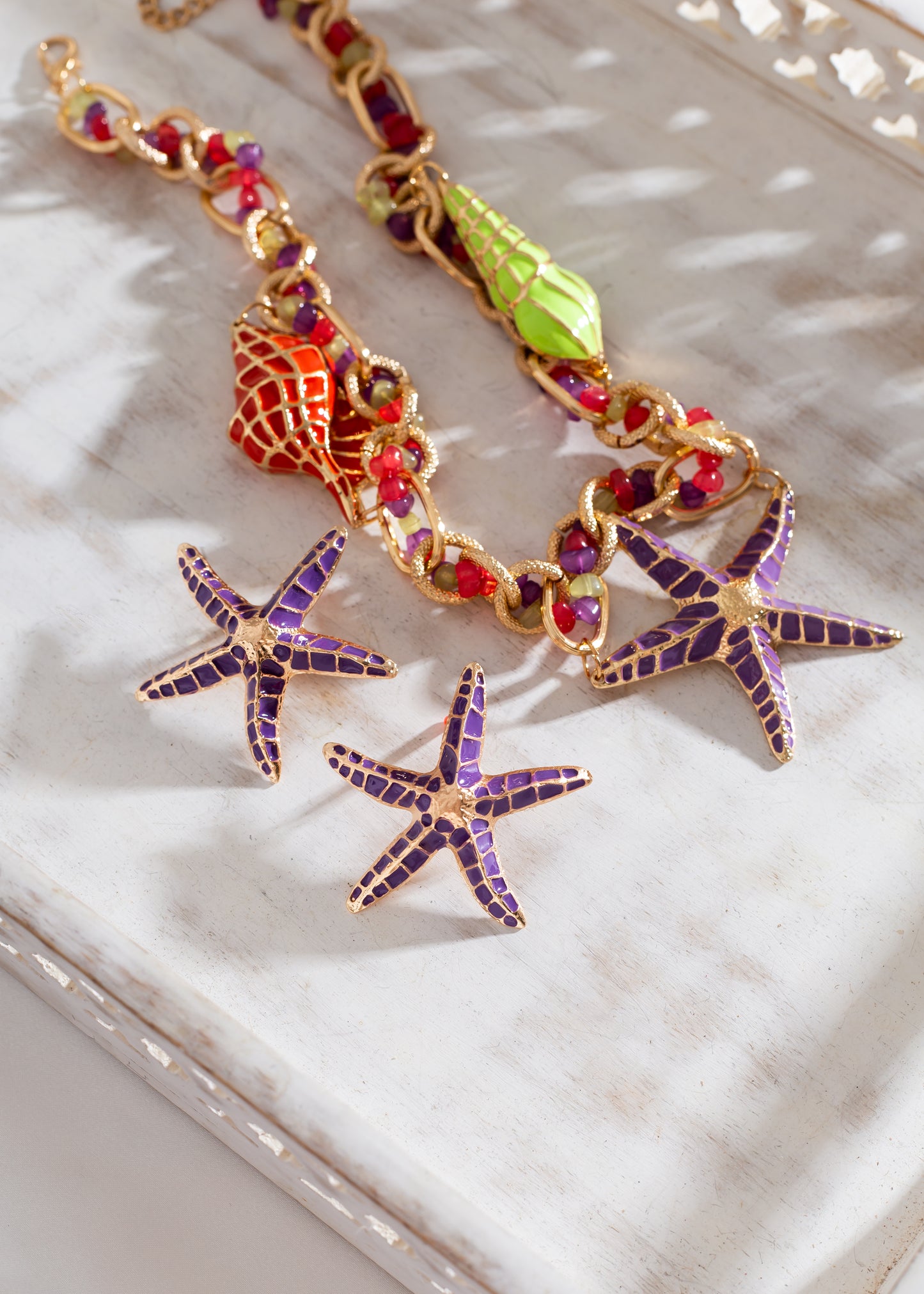 Antigua Starfish Necklace & Earring Set