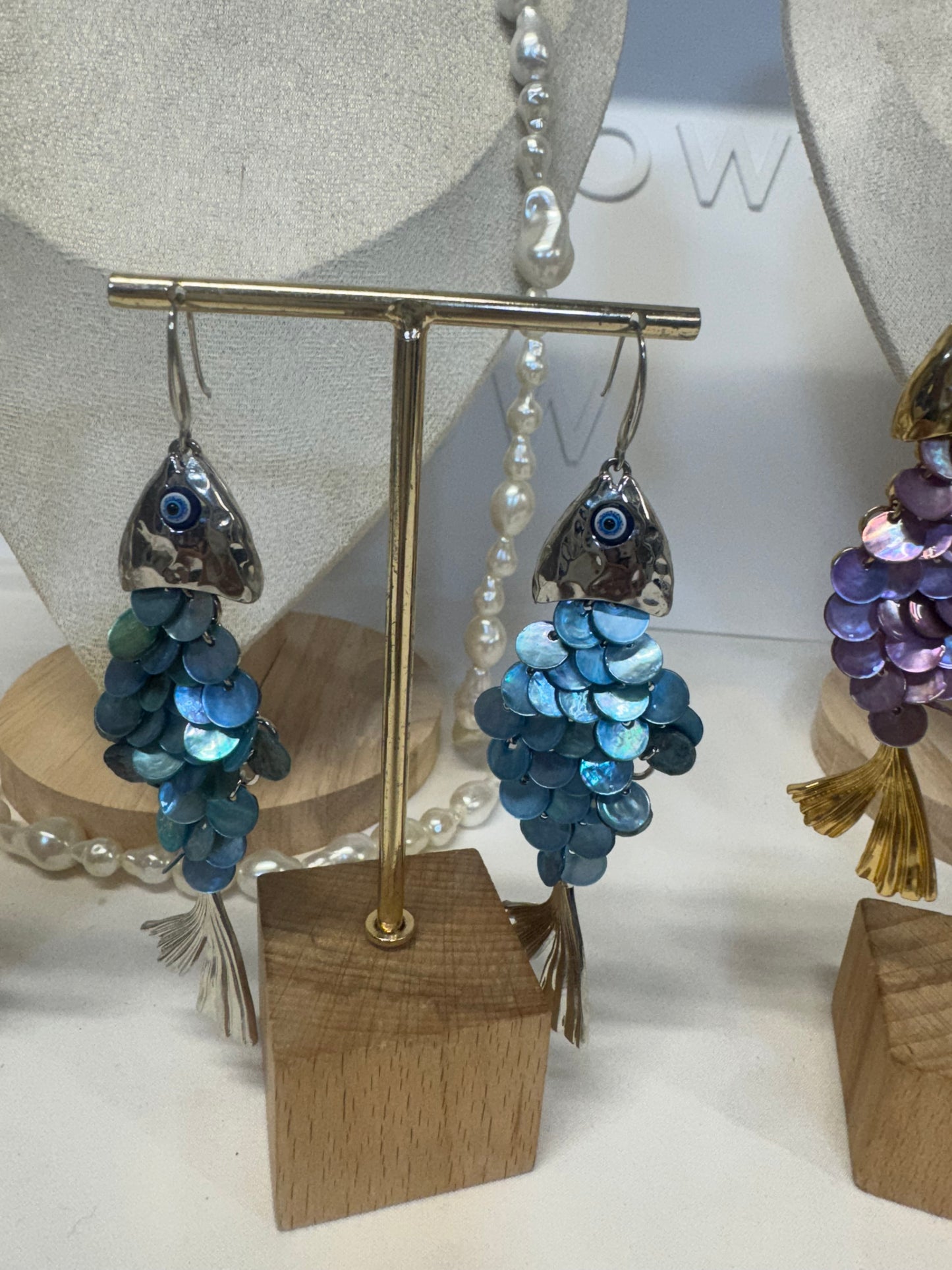 Shimeray Shimmering Fishes Drop Earrings
