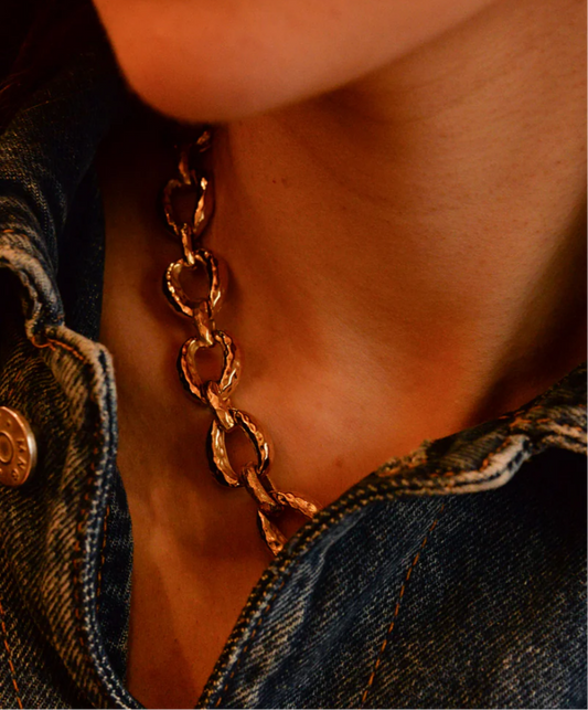 Chunky T Bar Chain Neclace