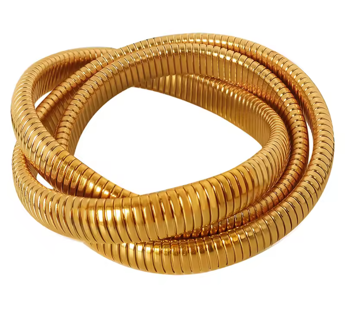 Luxe Gold Twisted Bracelets Available Single, Double or Triple Layered