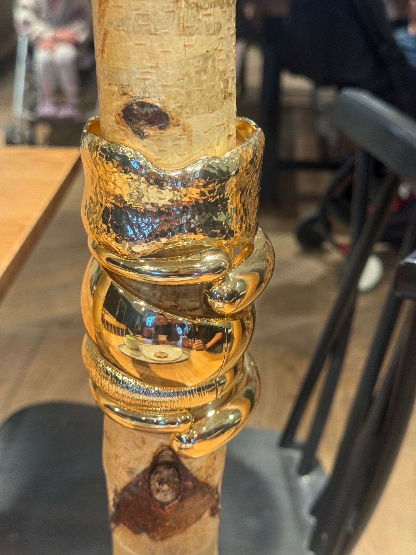 Fluid Cuff In Gold & Silver
