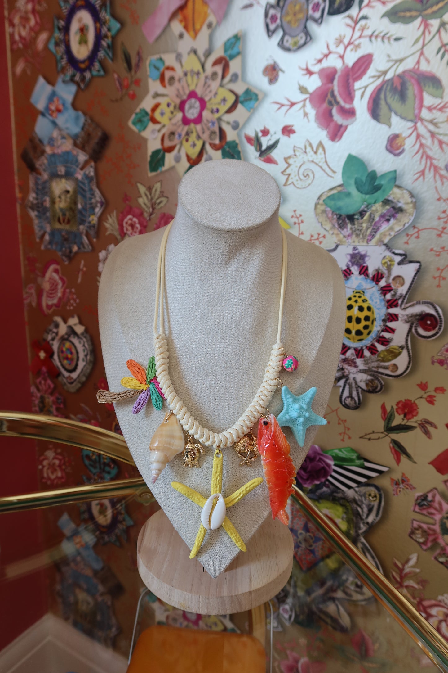 Tropical Vibes Raffia Necklace