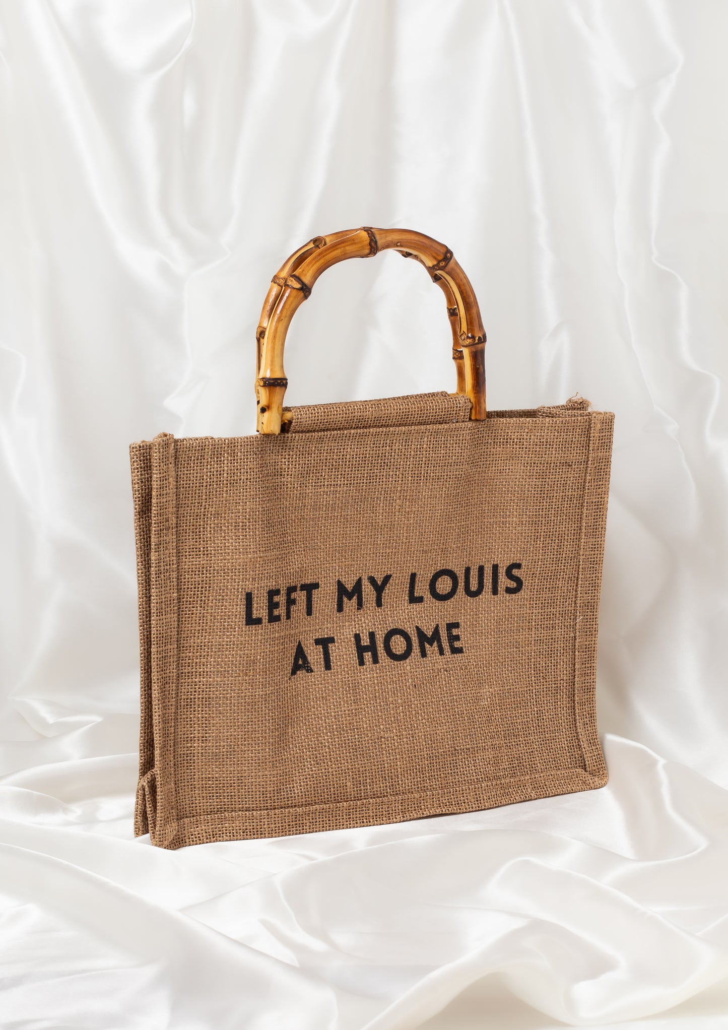 Louis Lovers - Left My Louis At Home Mini Tote Bag with Bamboo Handles