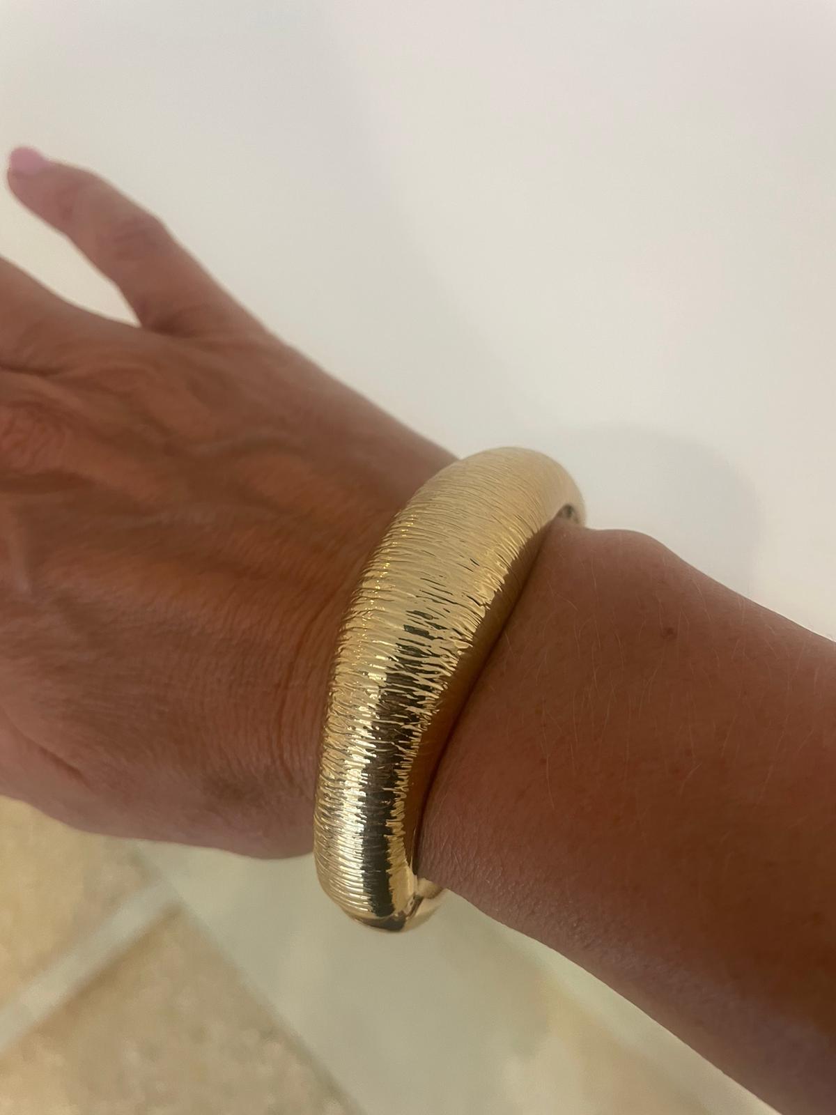 The Textured Cuff In Gold & Silver