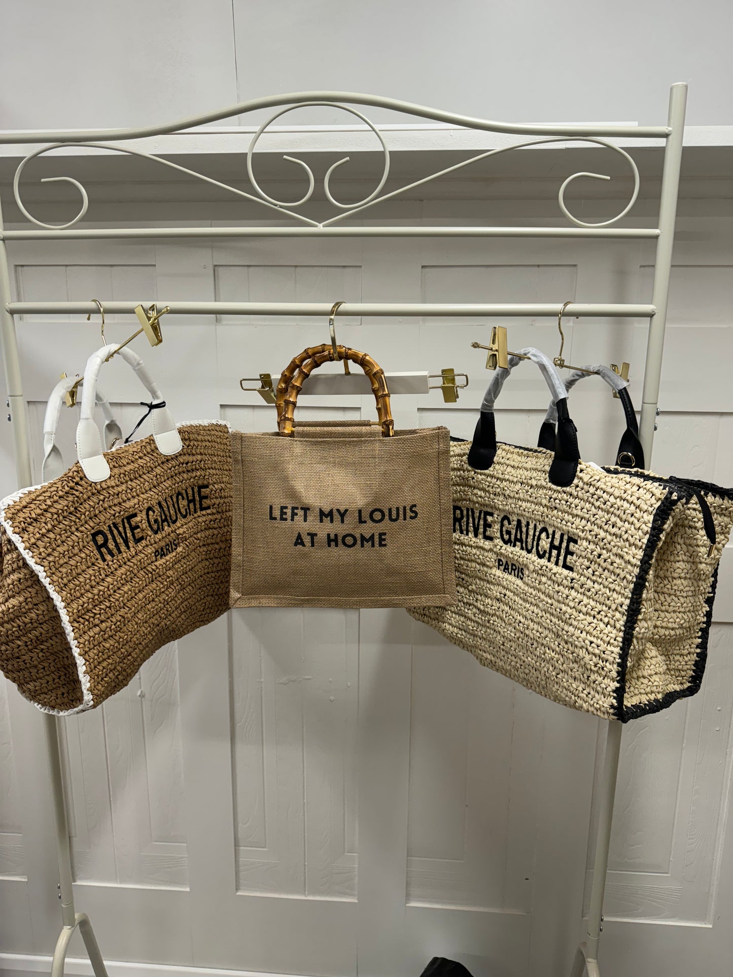 Louis Lovers - Left My Louis At Home Mini Tote Bag with Bamboo Handles - GIRLS25