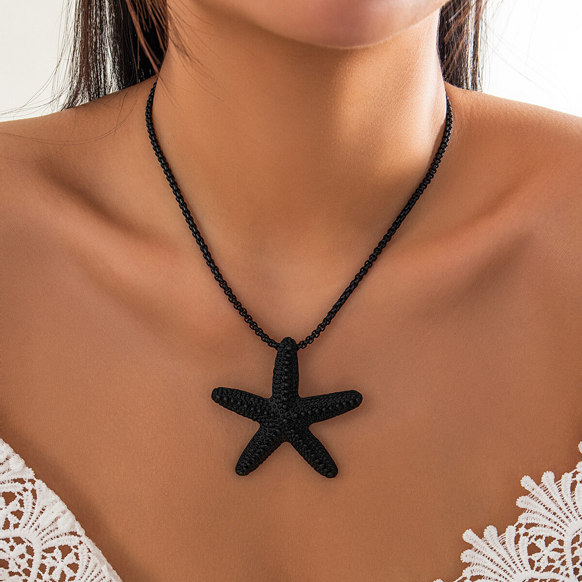 Saffi Starfish Pendant Necklace In 3 Colours