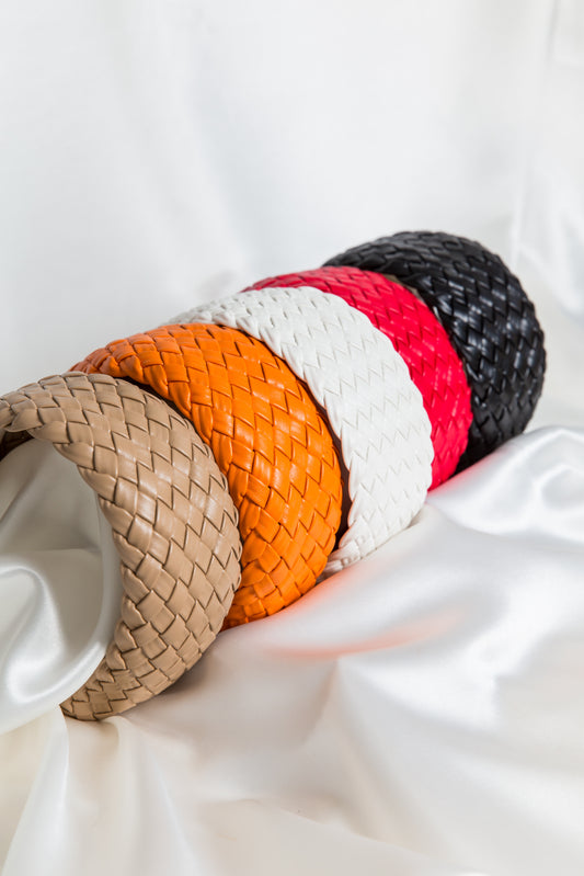 Betsy Plaited Leather Look Headbands From Inspired Collection