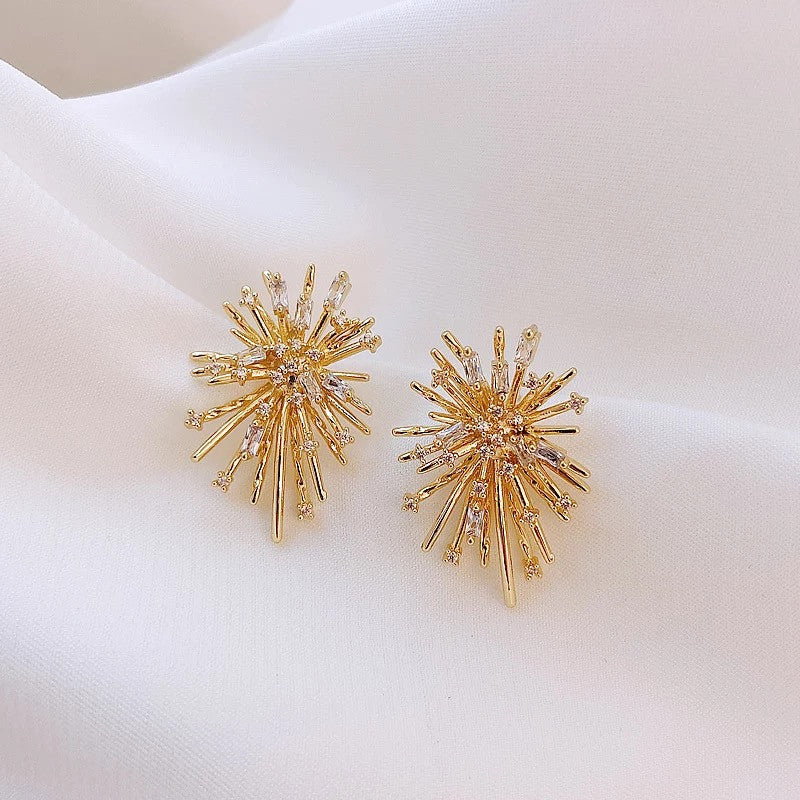Starburst Gold Earrings