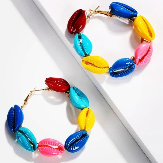 Shellie Rainbow Hoops