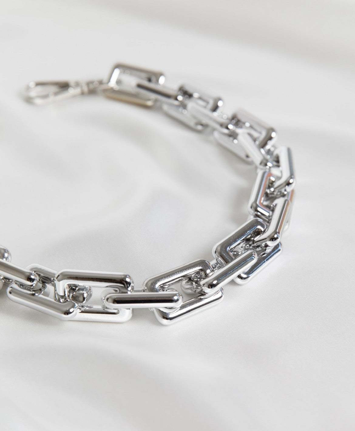 Silver Suki Curb Necklace & Bracelet Chain Set