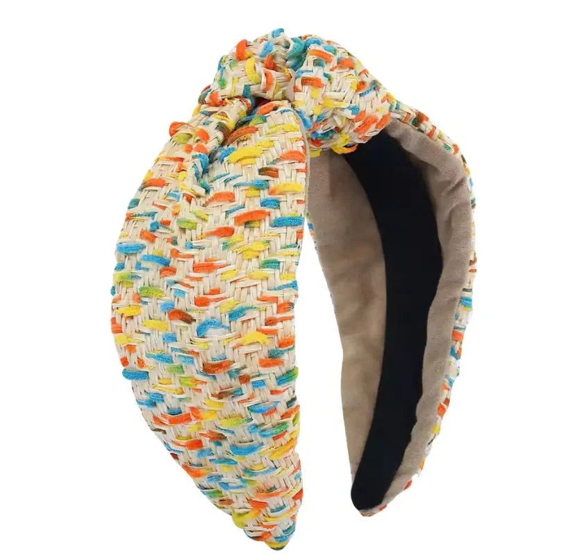 Tweedy Multi- Coloured Knotted Headband