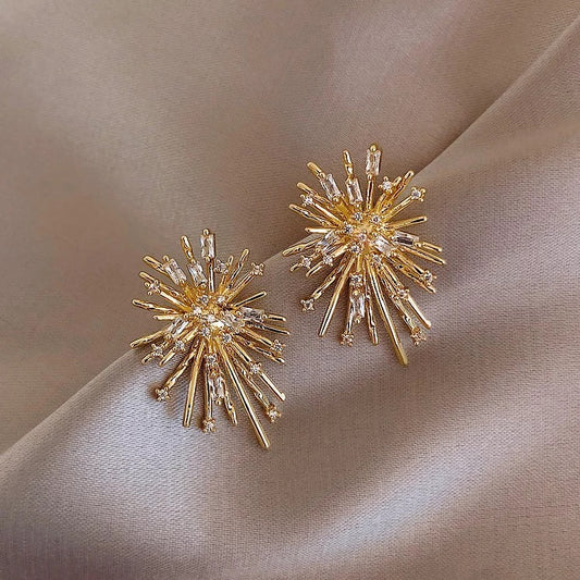 Starburst Gold Earrings