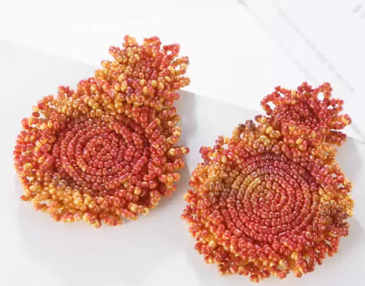 Honeymoon Round 2 Tiered Beaded Earrings