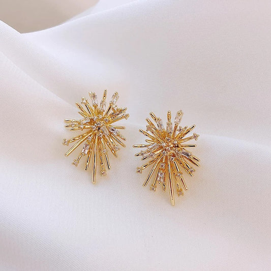 Starburst Silver Earrings