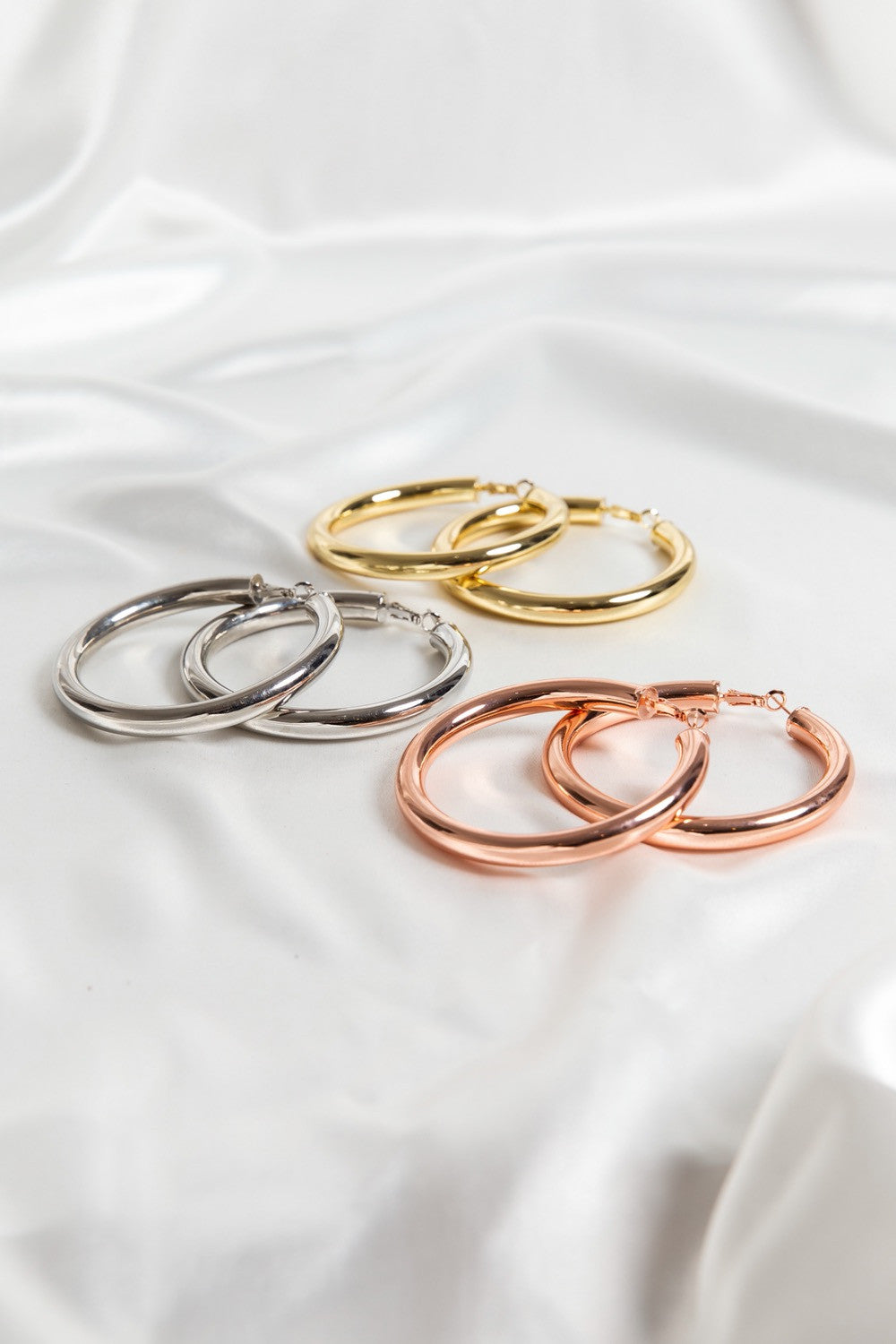 Tube Oversized Hoop Earrings