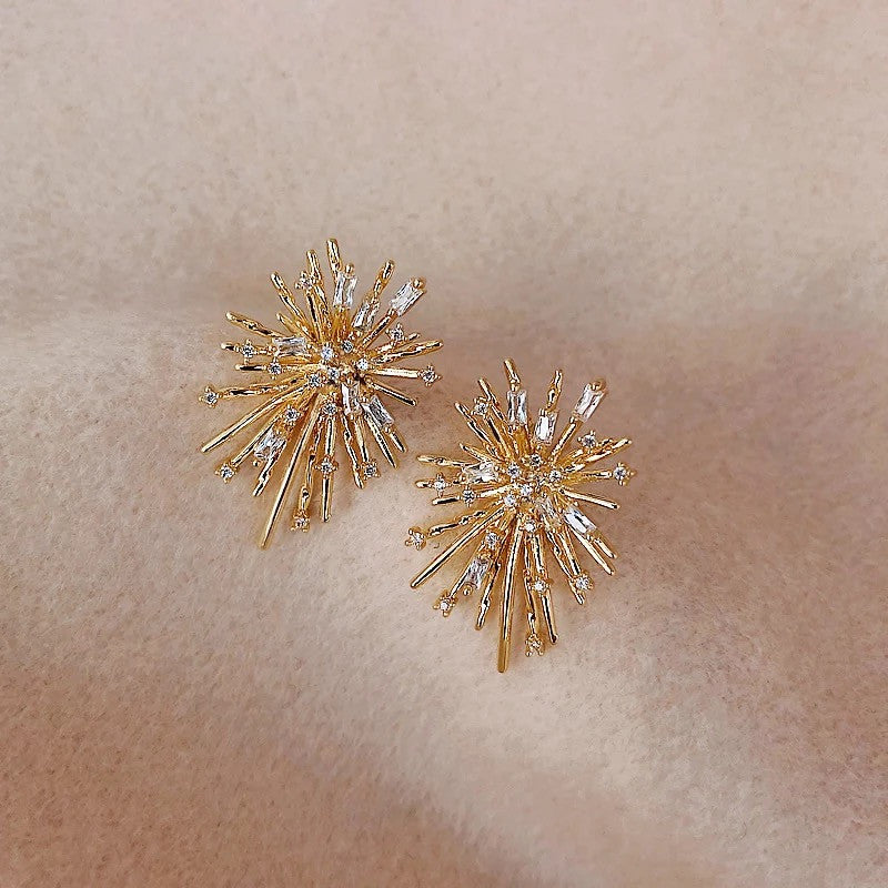 Starburst Gold Earrings