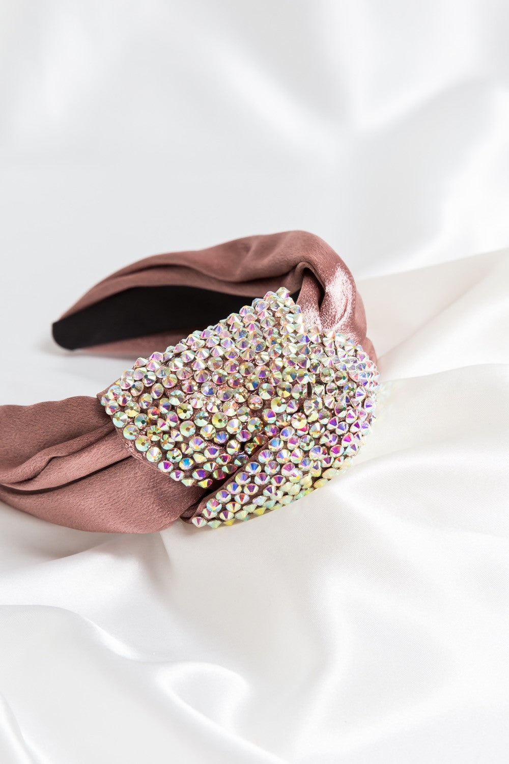 Sapphire Satin Crystal Encrusted Hair Crown