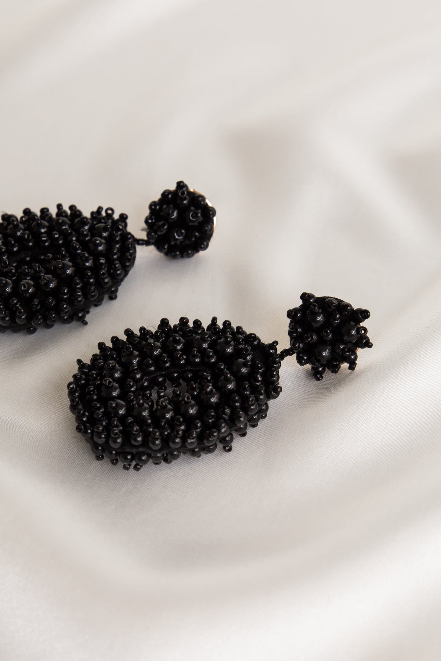 Honeymoon Oval Beaded Earrings