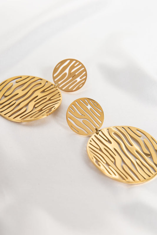 Wild Thing Round 2 Tier Drop Earrings