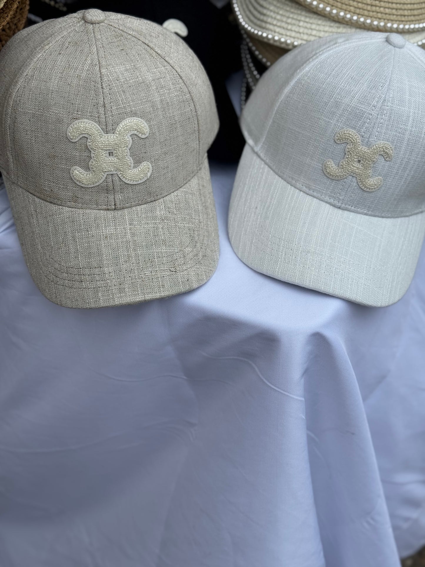 Cici Linen Baseball Caps