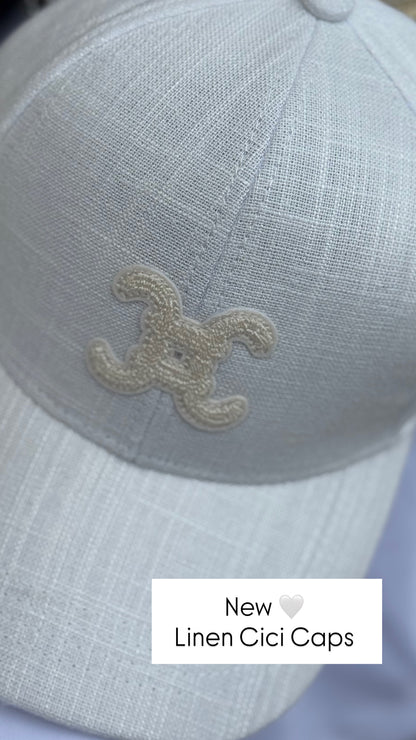 Cici Linen Baseball Caps