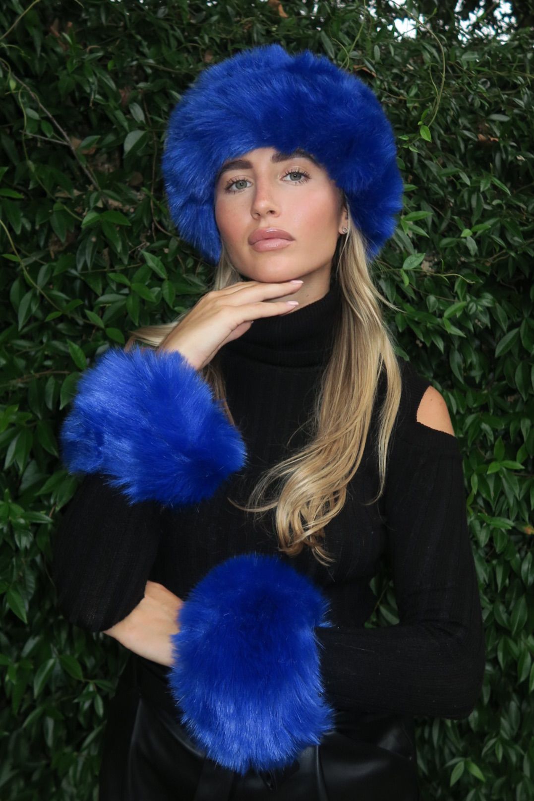 Russian Fur Headband & Fur Cuff Sets in 12 Colours