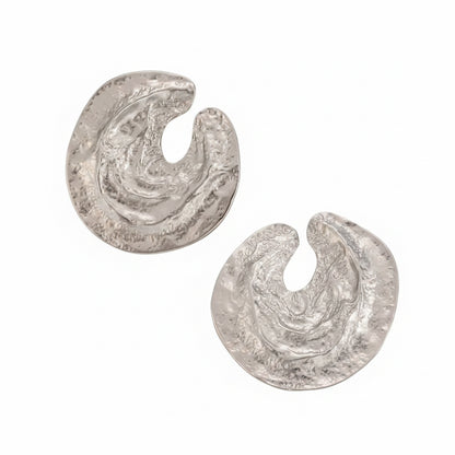 Hammered Disc Earrings