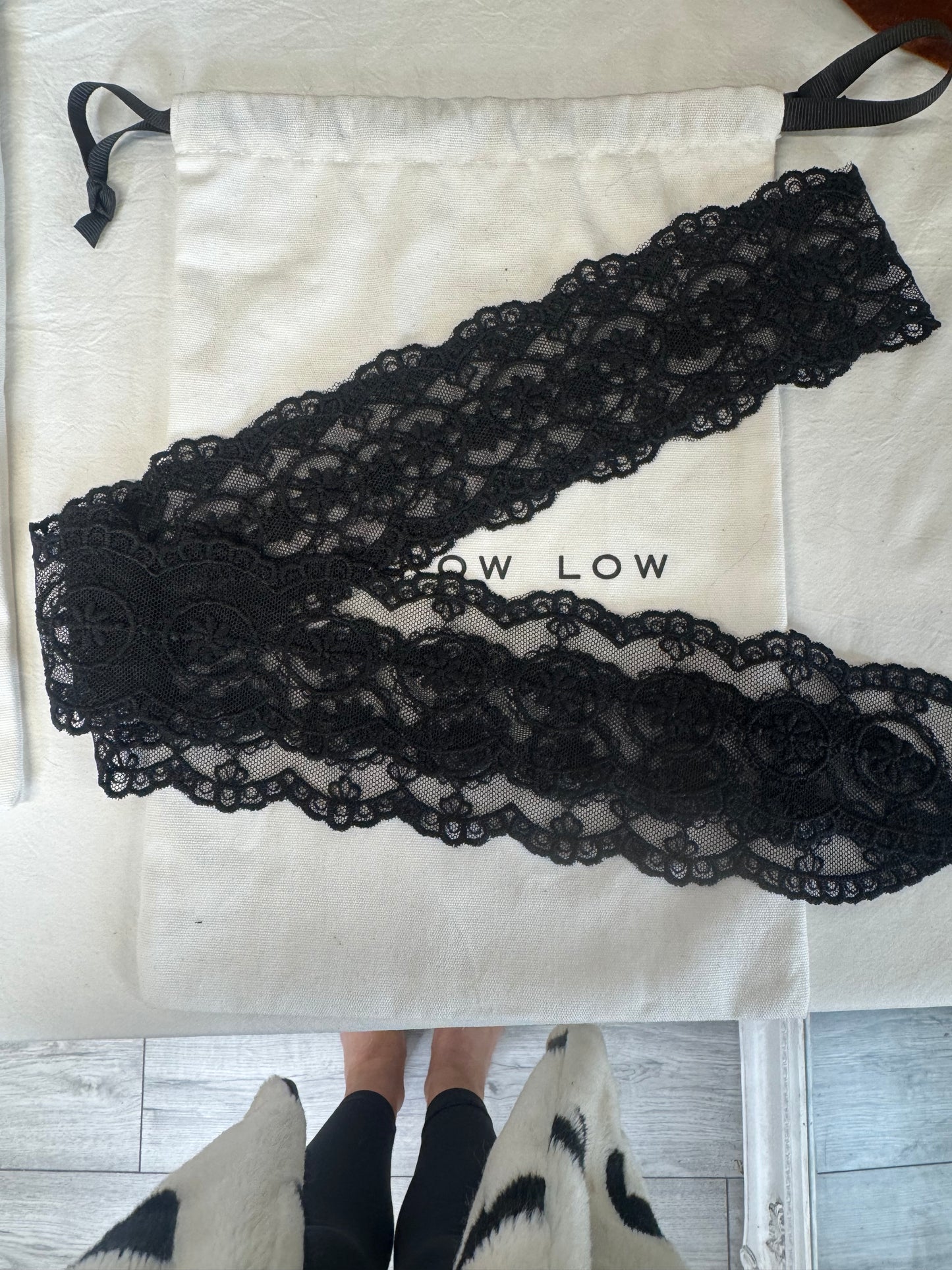 Black Lace Scarf Choker
