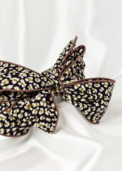 Beau Luxe Wired Bow Headbands In Various Prints