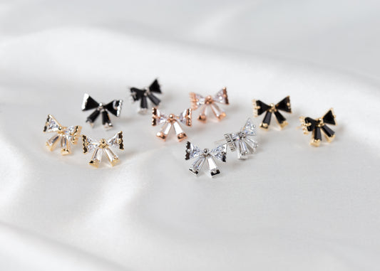 Dainty Bow Stud Earrings