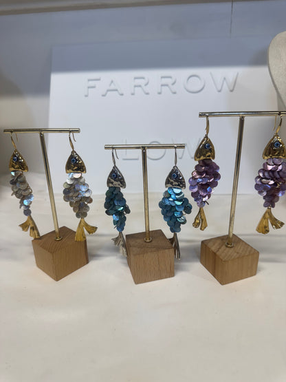 Shimeray Shimmering Fishes Drop Earrings