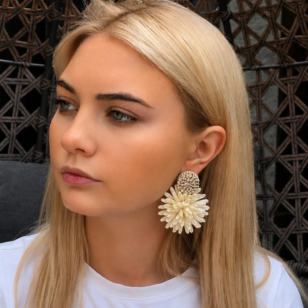 Raffia Bloom Earrings